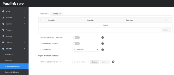 Security Trusted-Certificates